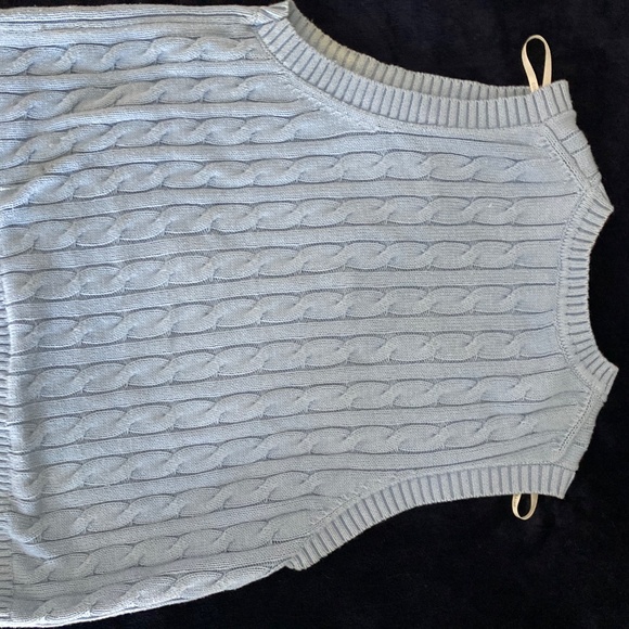 Light Blue Contemporaine Sweater Vest - Picture 2 of 3